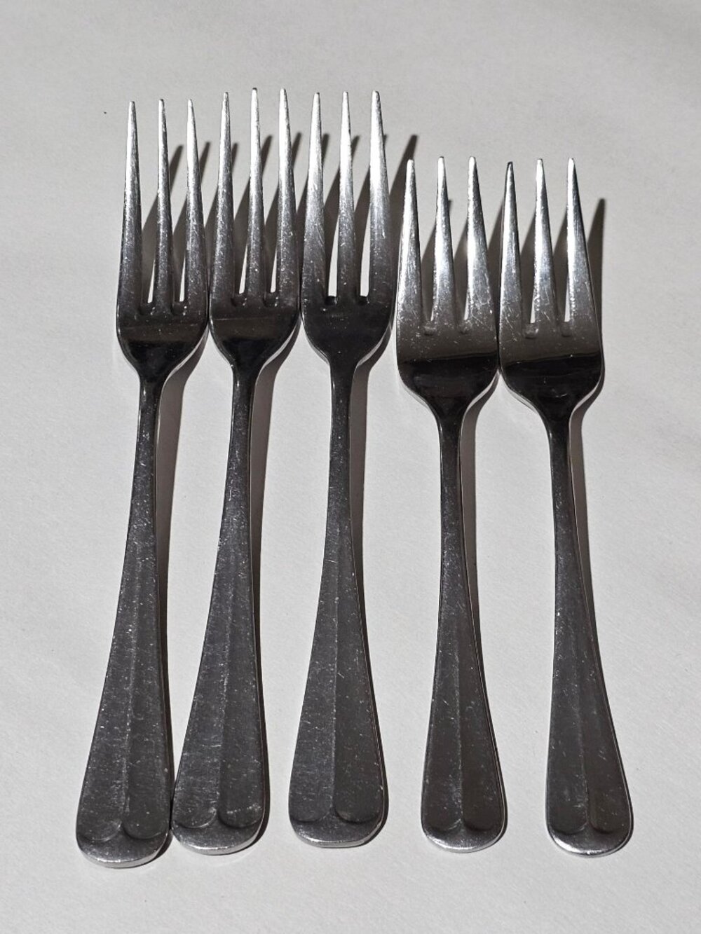 Northland Post Road flatware 2 Salad & 3 Dinner Forks Korea 3-tines Stainless